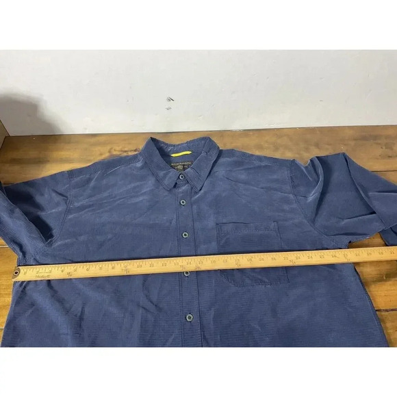 Royal Robbins Men’s Size XXL Blue Long Sleeve Button Up Modal Blend - Picture 9 of 11